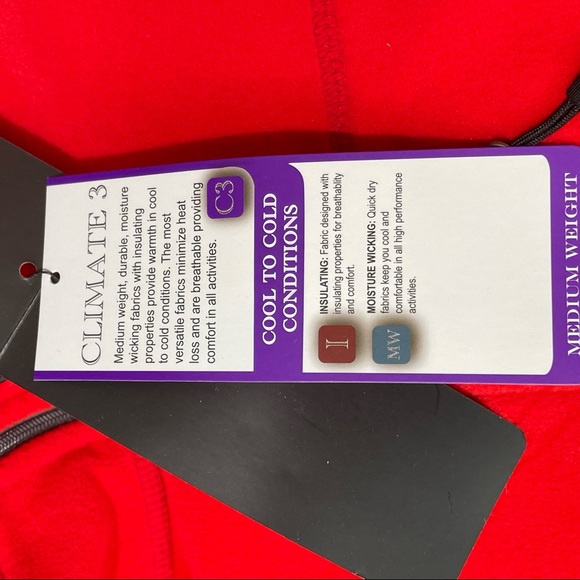 Narragansett Traders Red Fleece Midweight Men’s 1/4 Zip Pullover Jacket NWT - XL - Picture 8 of 8